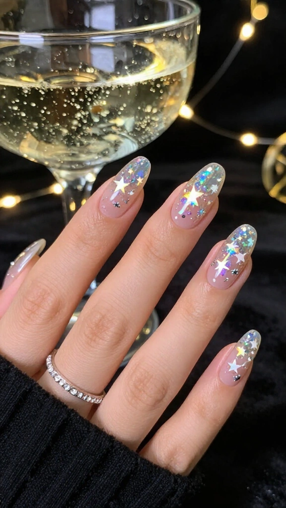 Holographic Star Foil Encapsulation