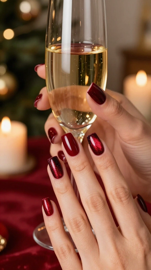 Ruby Red Cat-Eye Velvet Magic