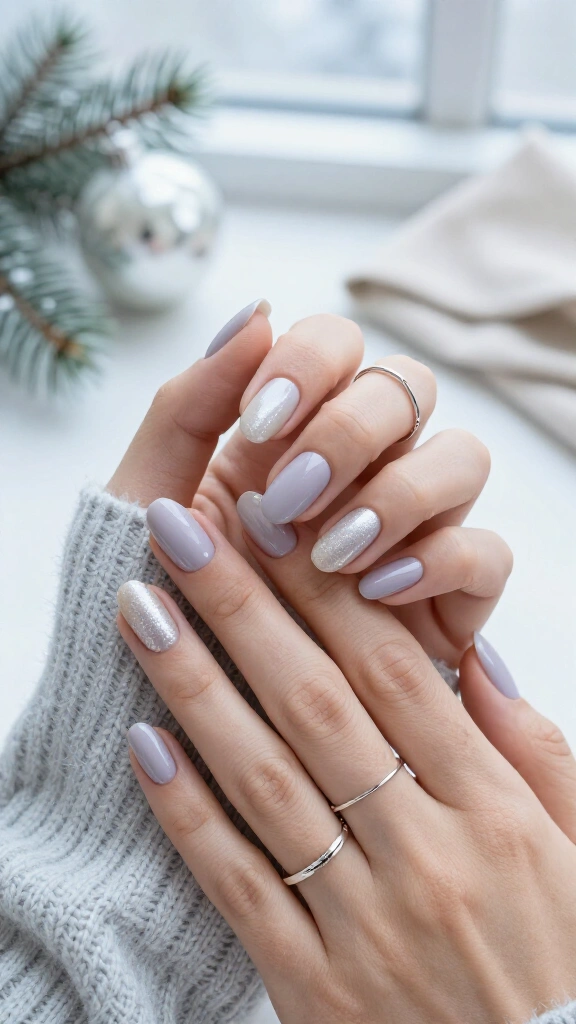 Frosted lavender gray