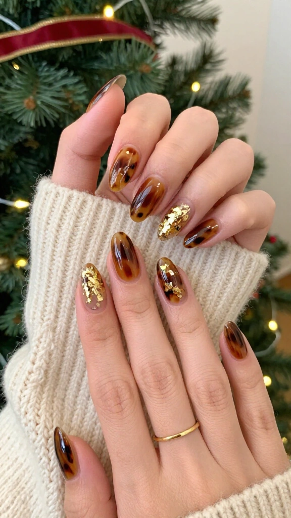 Tortoiseshell Accents with Gold Leaf