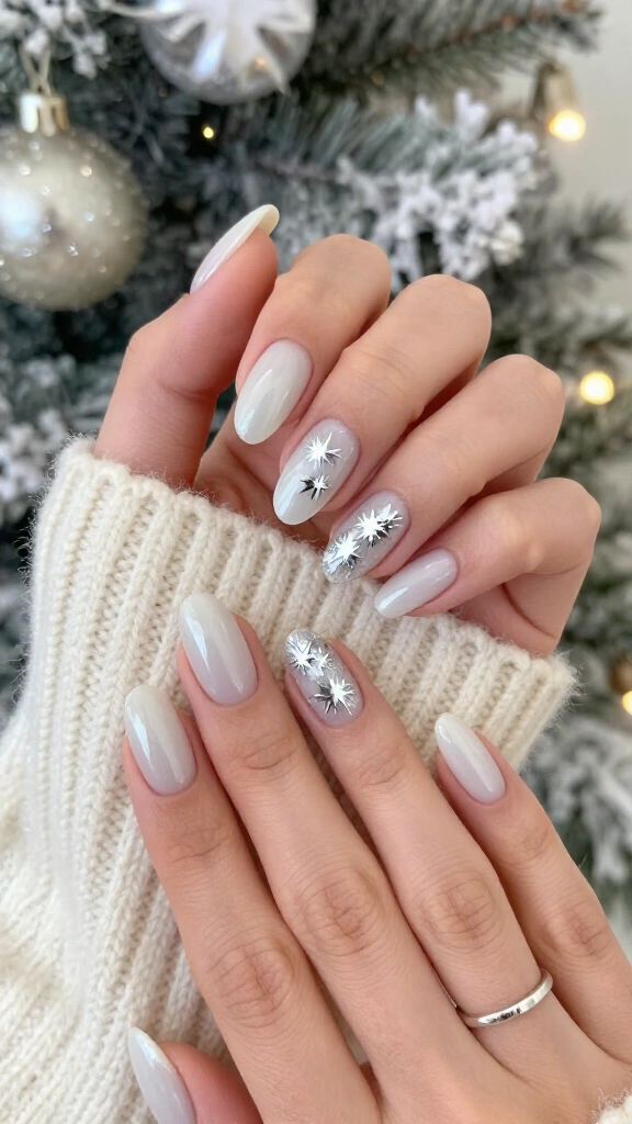 Platinum Silver Starburst Accents