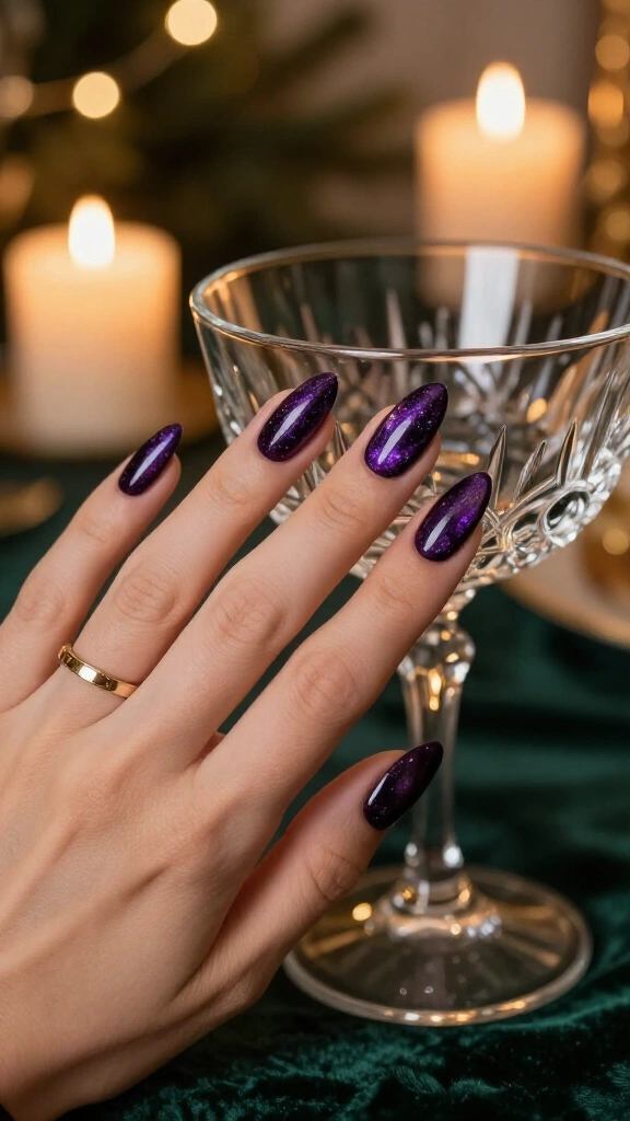 Plum Sparkle Cat-Eye Magnetics