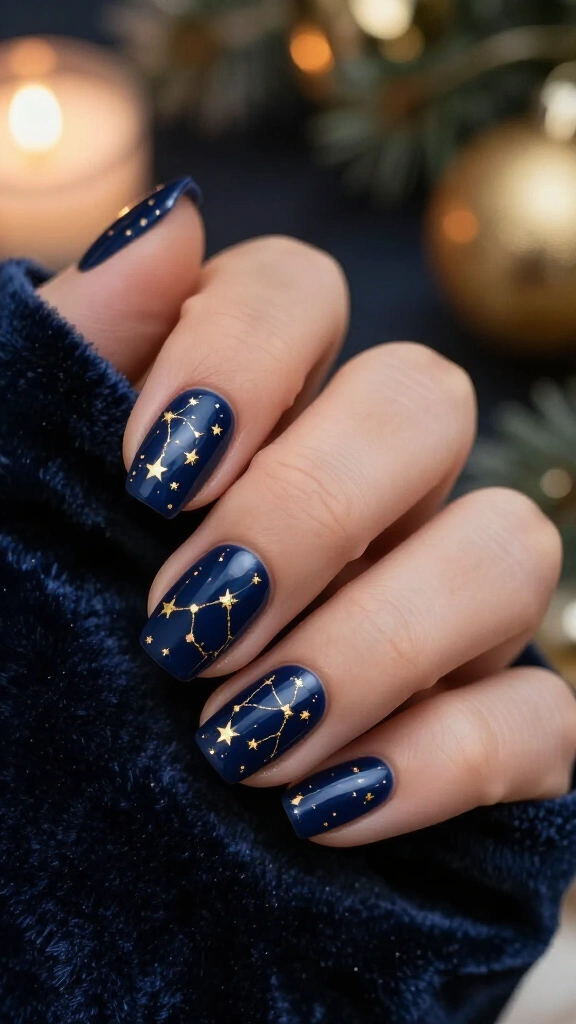 Royal Navy with Gold Constellations