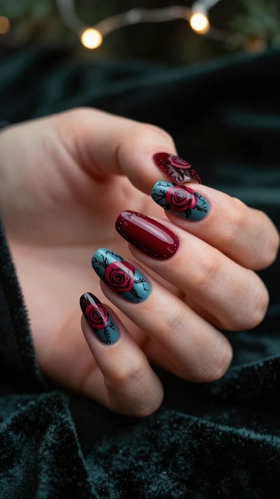 Sally rose and stitch nails