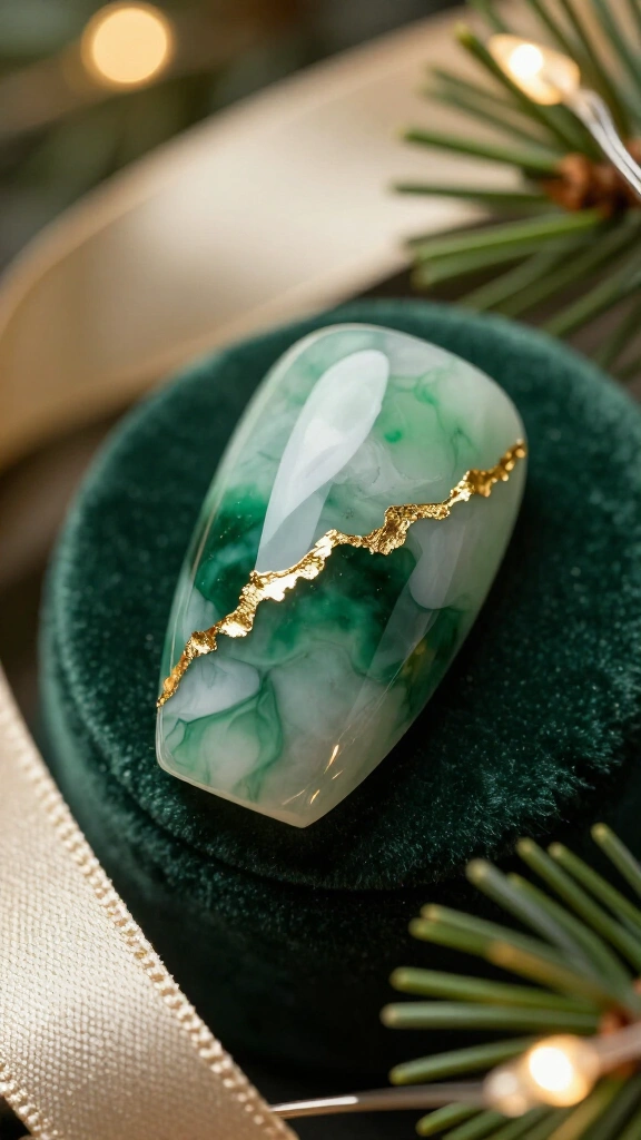 Glossy Jade Stone Marble