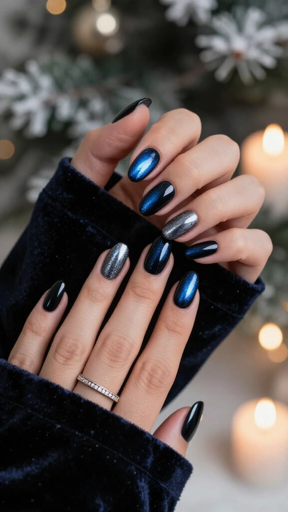 Celestial Midnight Blue-Black Chrome