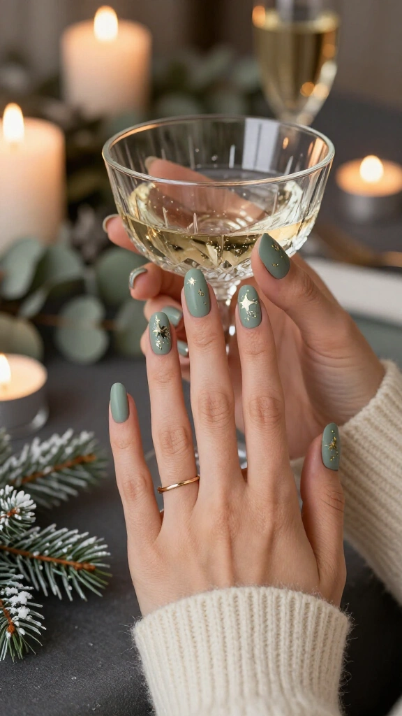 Eucalyptus Matte with Constellation Stars