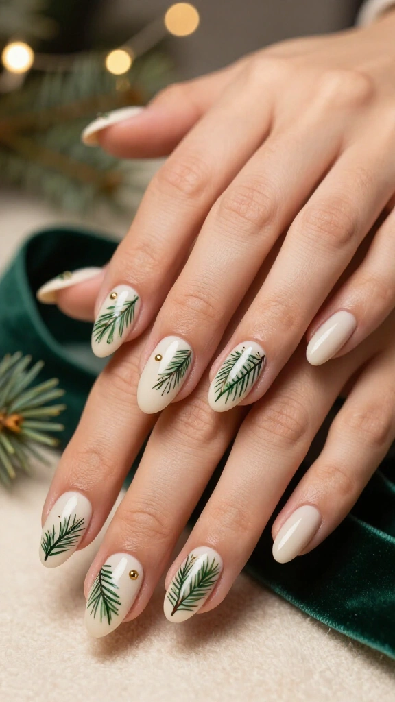 Abstract Pine Needle Line Art