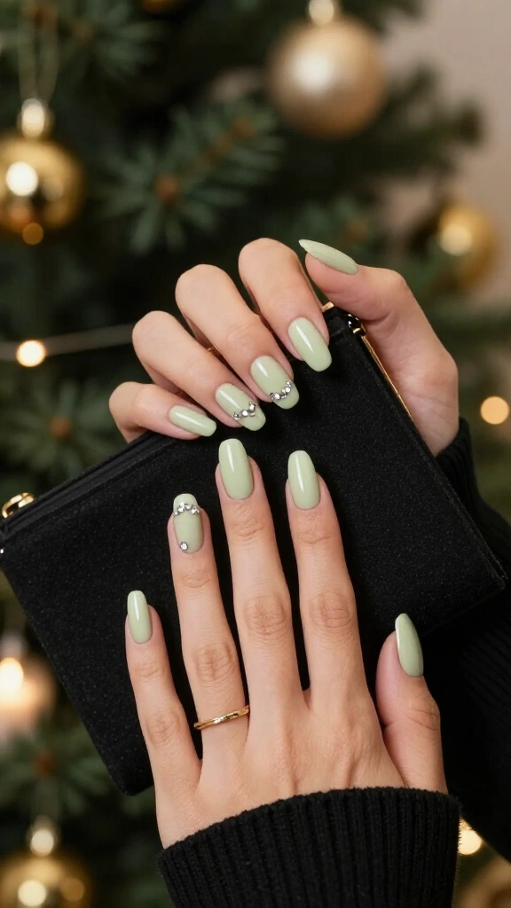 Pistachio Pastel Holiday Chic