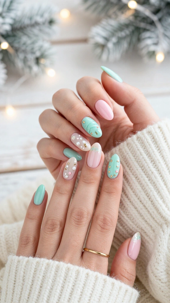 Whimsical Pastel Evergreen
