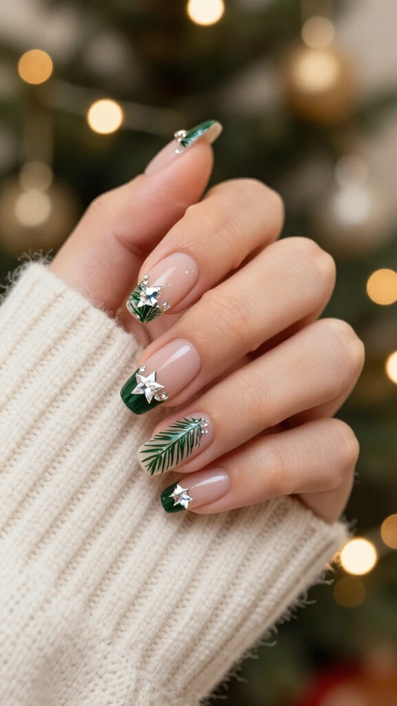 Rhinestone Star Topper Tips