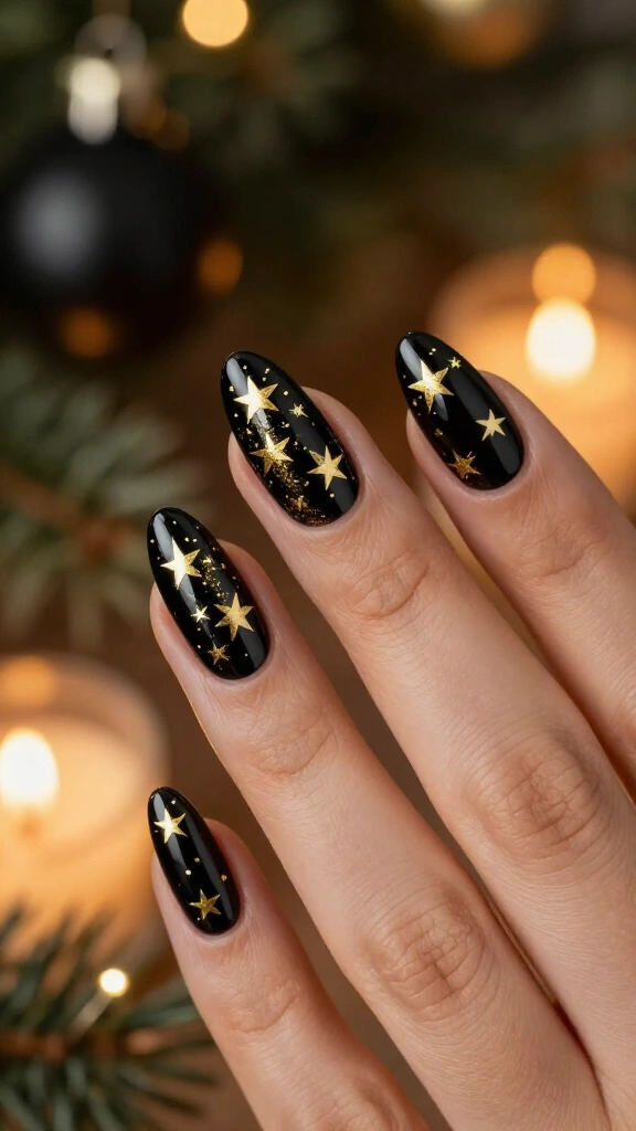 Golden Celestial Star Tree