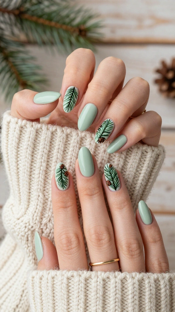 Delicate Botanical Pine Needles