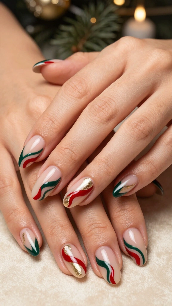 Abstract Holiday Swirls
