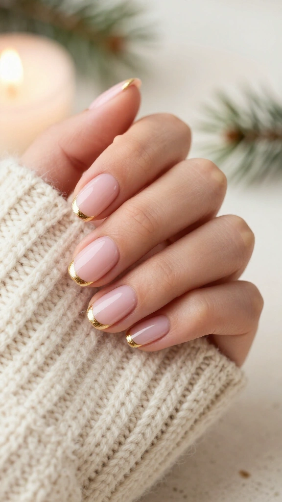 Minimalist gold-cuffed nude
