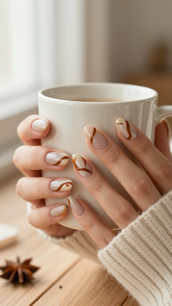 Frosted gingerbread swirls
