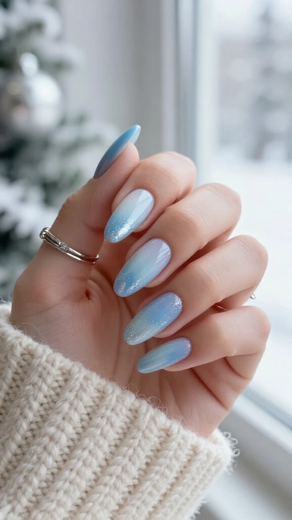 Ice Blue Ombré Frost