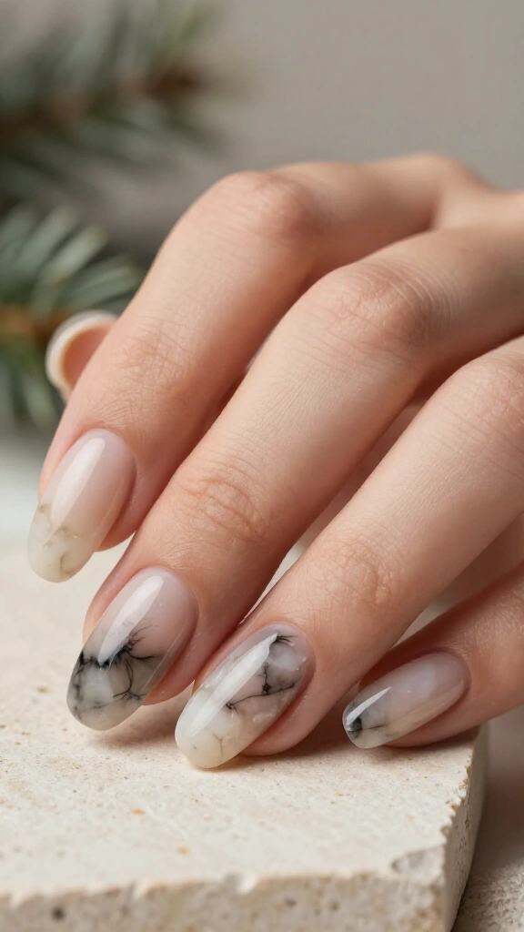 Smoky quartz marble accents