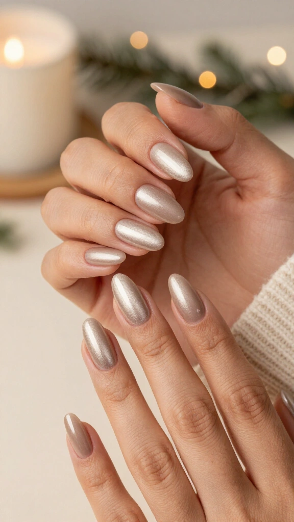 Soft almond velvet cat-eye