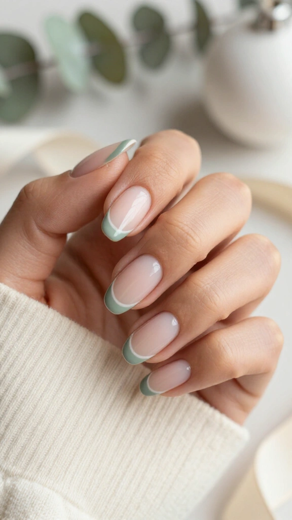 Muted sage floating French