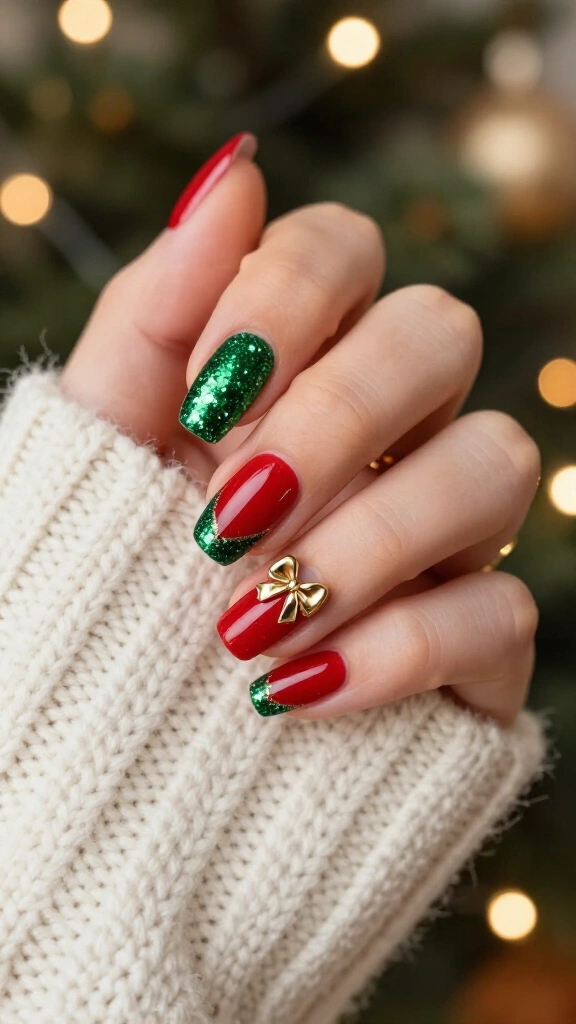 Glittering Striped Ribbons