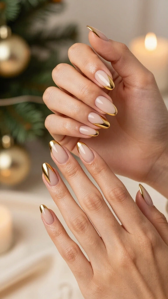 Gold French V-Tips