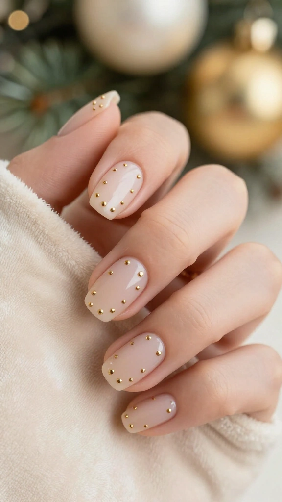 Fine Gold Dot Grid