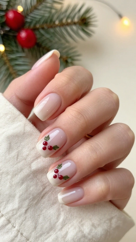 Classic holly berry dot accents
