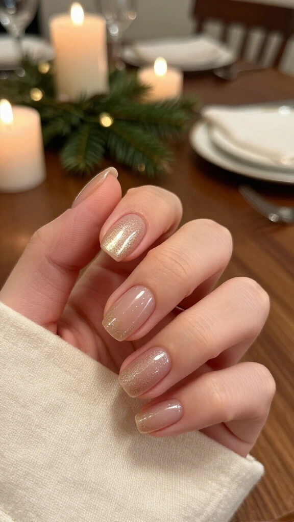 Sheer champagne shimmer