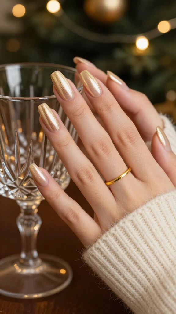 Glazed donut champagne nude