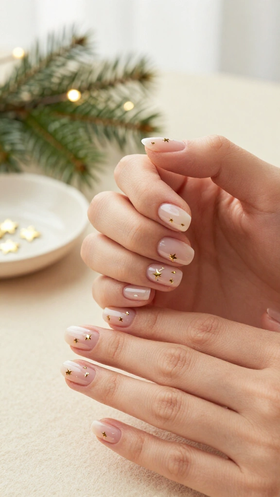 Minimalist golden star decals