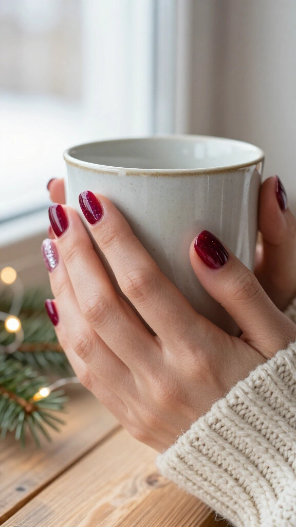 Frosted cranberry jelly