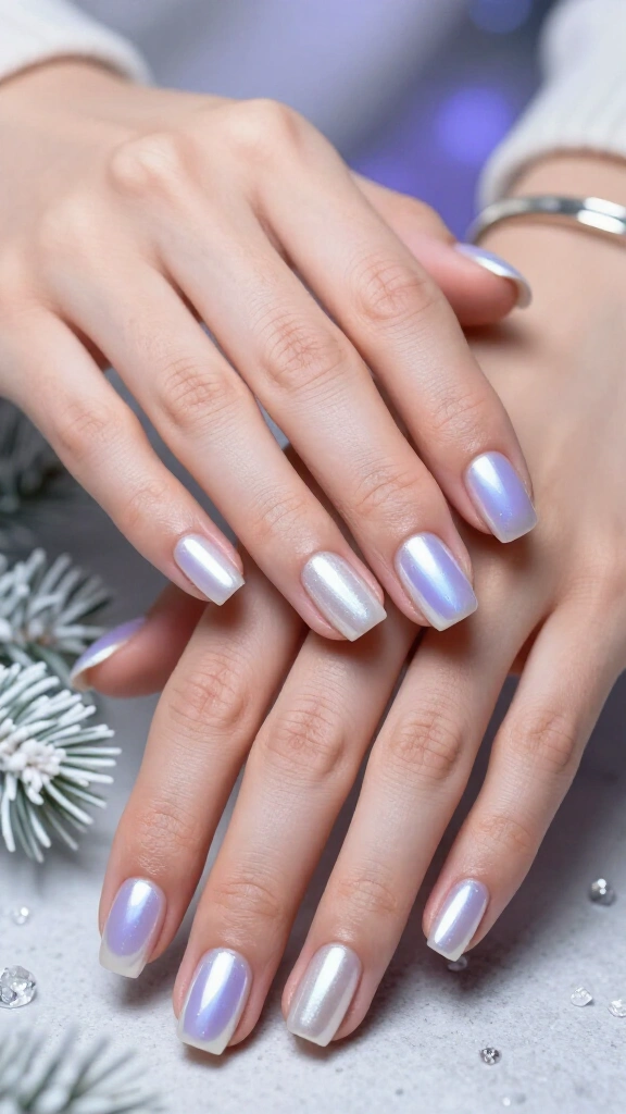 Barely-there snowy chrome