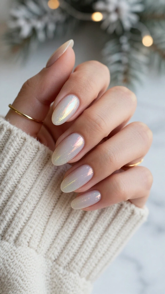 Opal glaze on bare almond