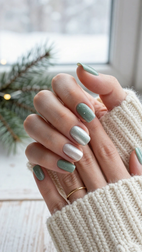 Frosted pine shimmer