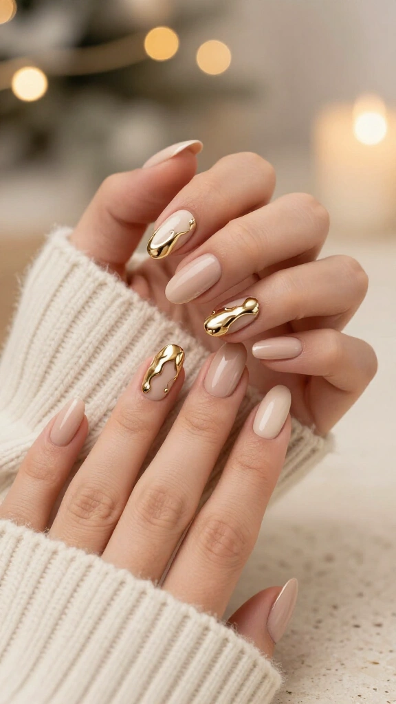 Warm biscuit with molten metal cuticles