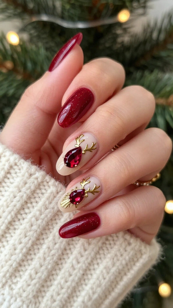 3D Textured Gemstone Rudolph