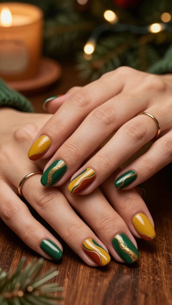Retro 70s Holiday Waves