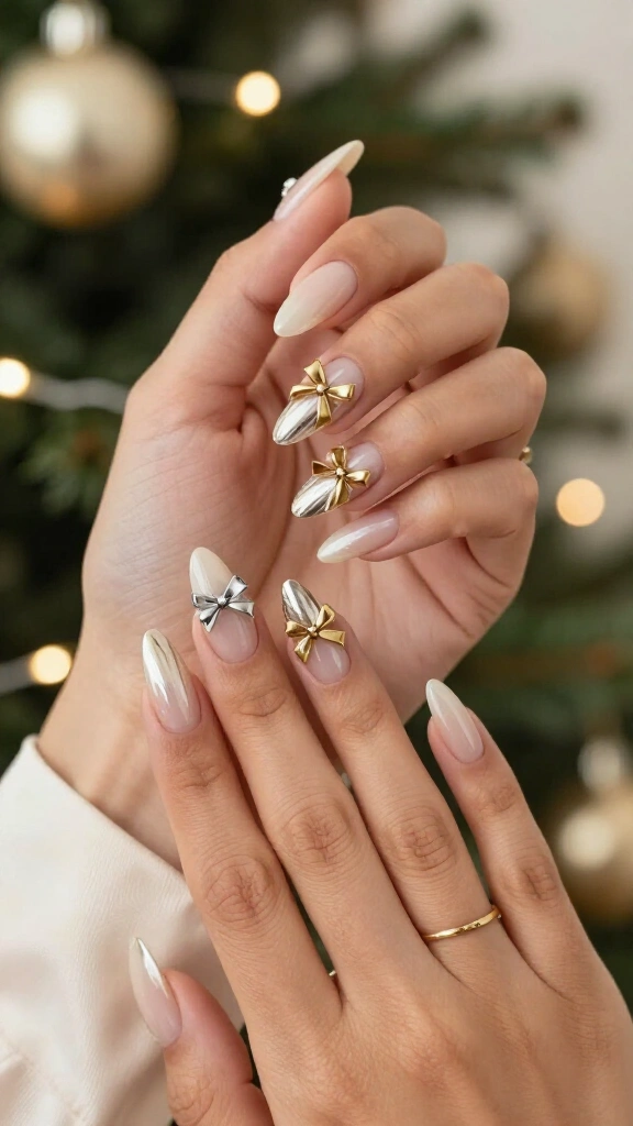 Metallic Bow Accents