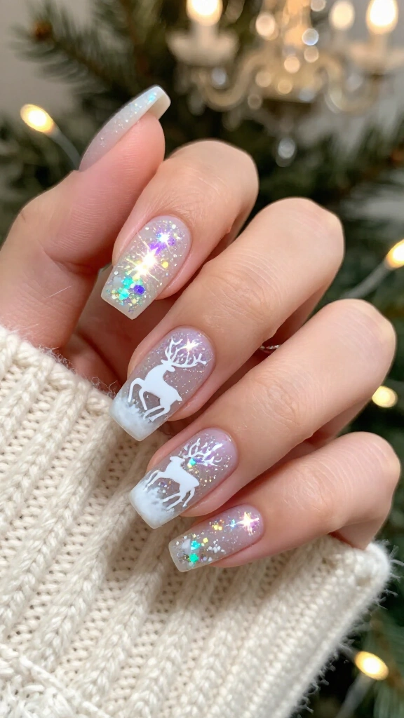 Frosty Holographic Reindeer Dust