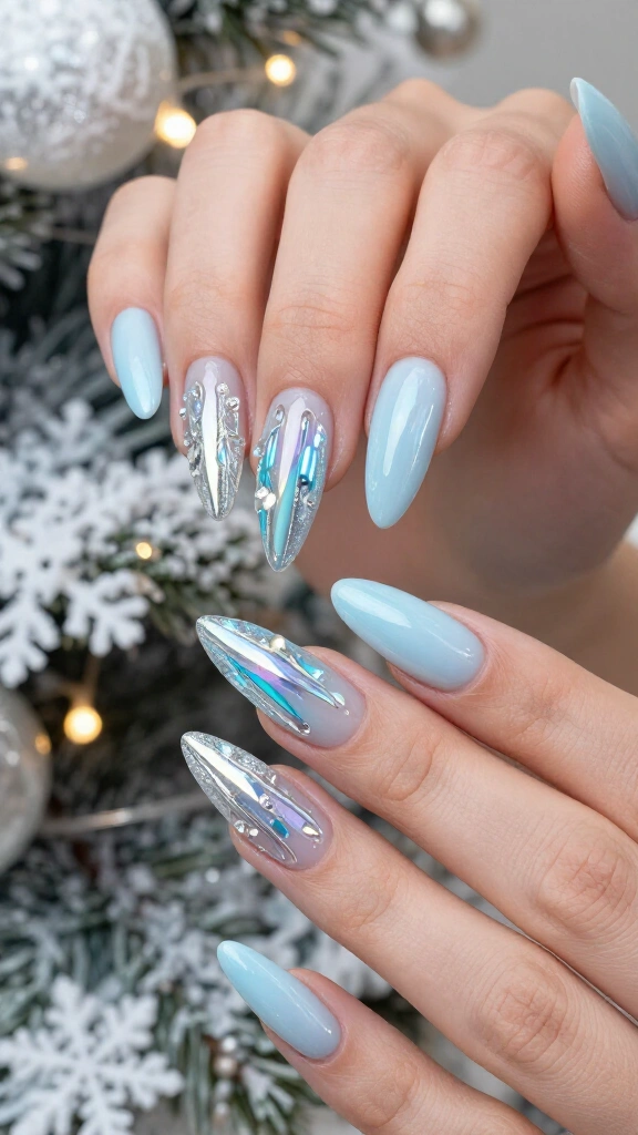 Holographic Icicle Drippings