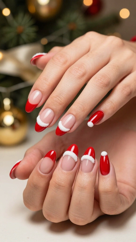 Classic Red Santa Hat Tips