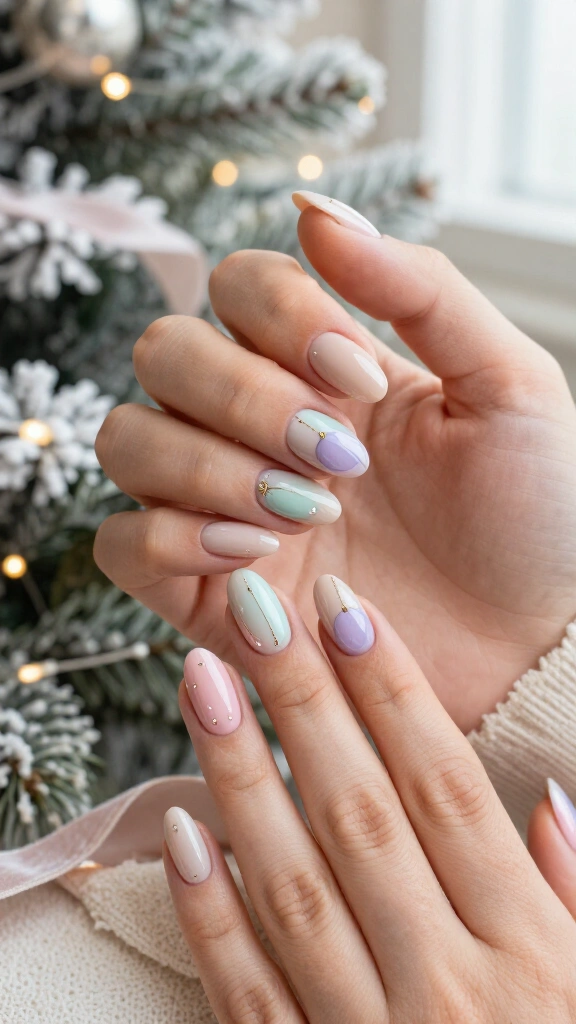 Abstract Pastel Ornament Orbs