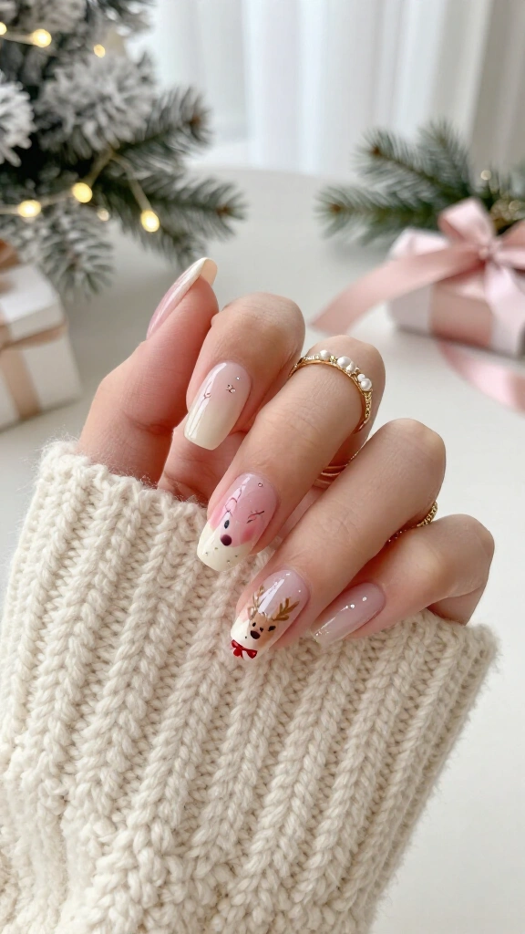 Coquette Ribbon & Blushing Reindeer