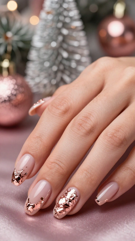 Rose Gold Tinsel Foil