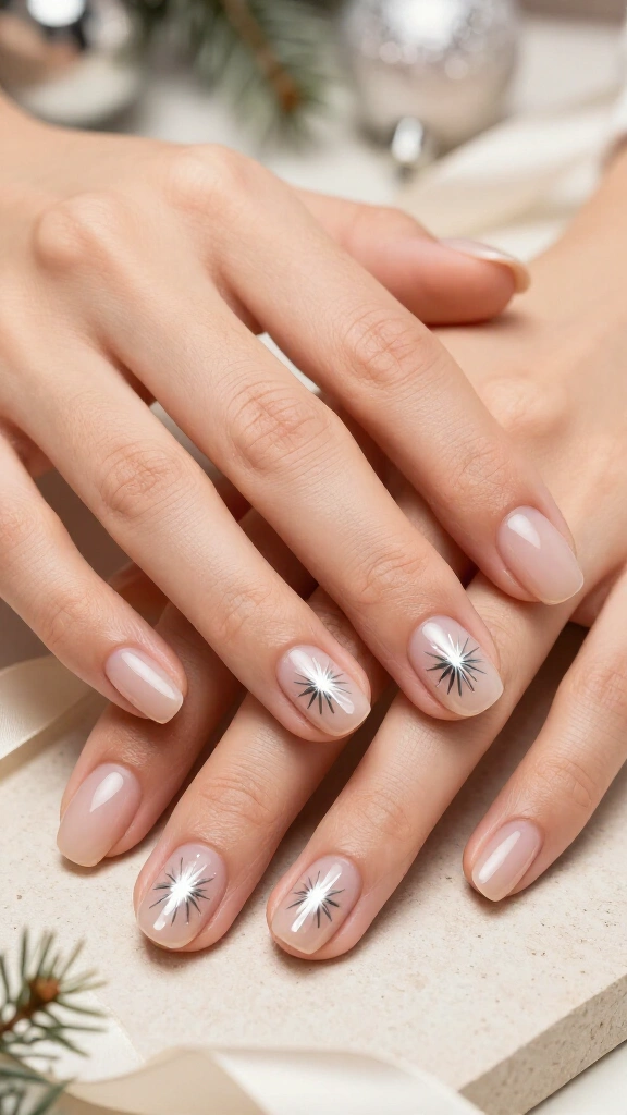 Dainty Silver Starbursts