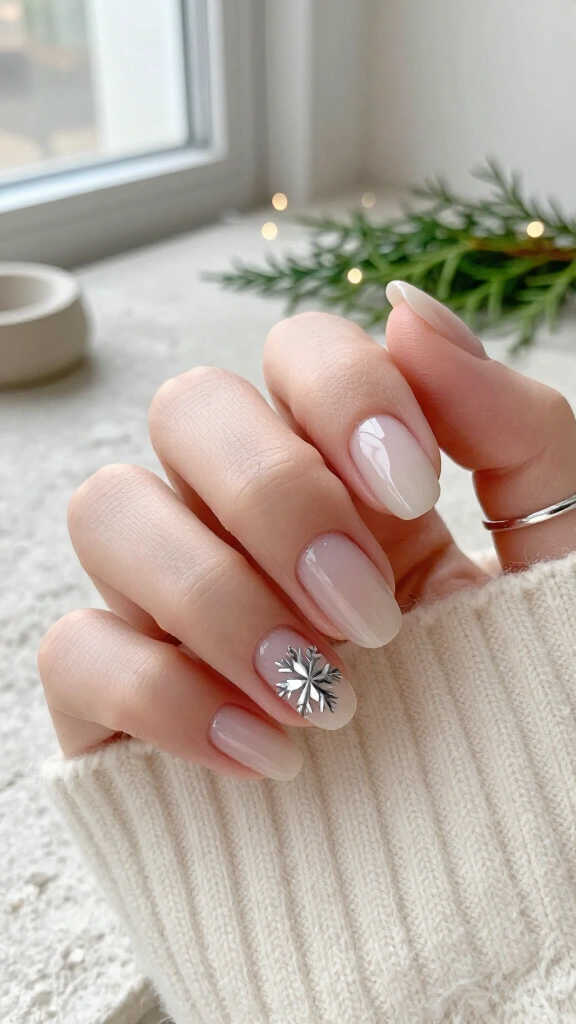 Chrome Snowflake Outlines