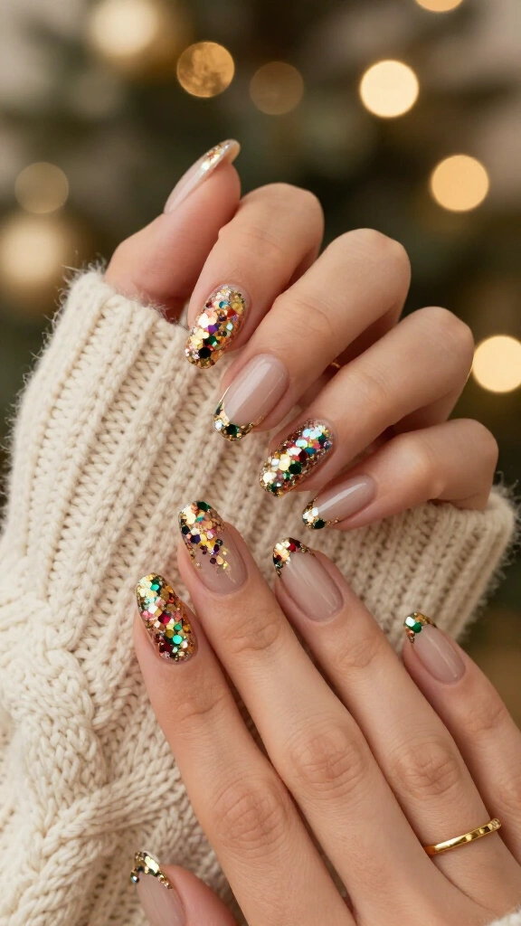 Chunky Confetti Glitter Holiday Tips