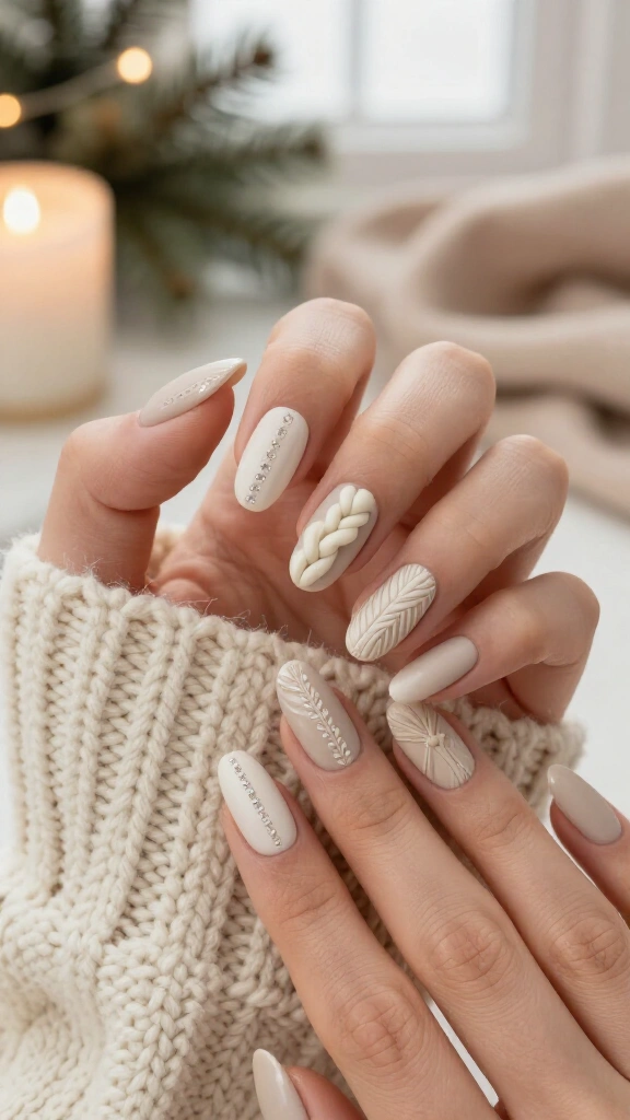 Cable Knit Sweater Texture