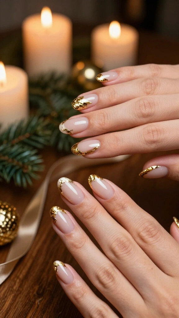 Molten Champagne Gold Foil